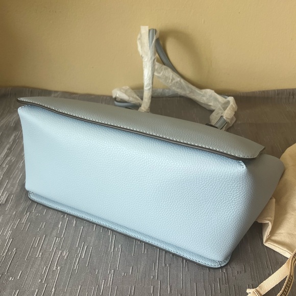 Tory Burch Robinson Pebbled Small Tote - Picture 7 of 8